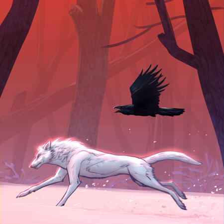 Wolf and raven, regular